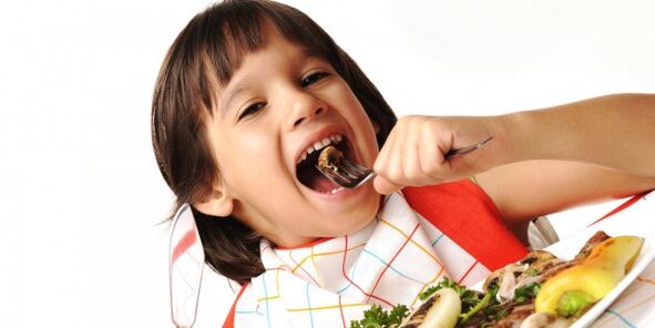 The child with pancreatitis eats vegetables in the diet