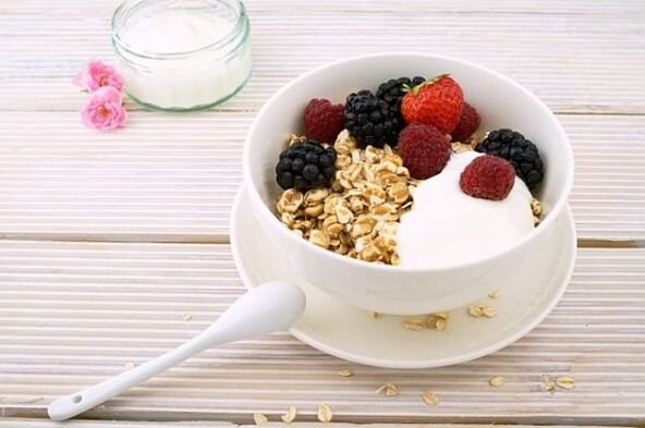 Fruit and oats for a lazy diet